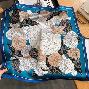 Yingbao 27"x27" Mulberry Silk Scarf for Women Head Satin Small Square Scarf for Neck Ladies Lightweight Neckerchief