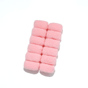 2/6/12 Pcs หญิงน่ารักถักยืดหยุ่นวงผมเด็กผมนุ่ม Scrunchies ผม Ties เด็กผมชุดอุปกรณ์เสริม