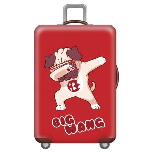 Thickened Elastic Wear-resistant Luggage Protection Cover Dust Bag for 28-Inch Suitcase Travel Bag Red Color Durable Bag Cover