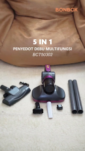 BONBOX BCT50302 Vacum Cleaner 18000 PA Portable 5IN1 Penyedot Debu Portable All-in-one Mite Removal Vacuuming Machine