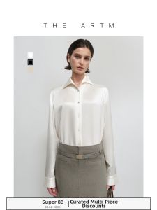 Glossy Satin Business Womens Shirt
