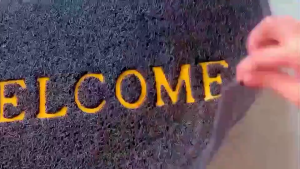 【VIDKHSY Store】Heavy Duty Welcome Doormat - Non-Slip PVC Entrance Mat with Coil Design Absorbent & Disinfecting for Home/Office for Entrance Bathroom & Shower