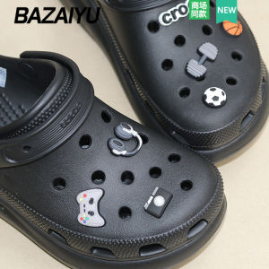 Crocs รองเท้าอุปกรณ์เสริมหัวเข็มขัด Star Shape กีฬาสไตล์สําหรับชาย Diy รองเท้าตกแต่งหัวเข็มขัดชายรุ่น Clog รองเท้าดอกไม้ตกแต่ง