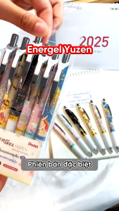 Bút gel Pentel EnerGel Kawaii + 5 Pixel Art BLN75KW viết trơn mượt nhanh khô đa dạng màu sắc