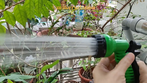 🇸🇬10m Mini Car Garden Water Hose Reel Set with Multi-function 6 pattern Sprayer for Gardening