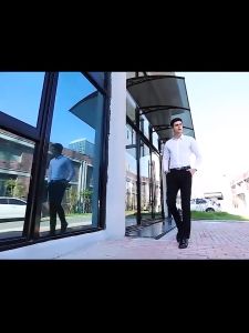 ถกางเกงสแล็คสีดำ ขาเดฟผ้ายืด (Slim-fit) by สมหมาย