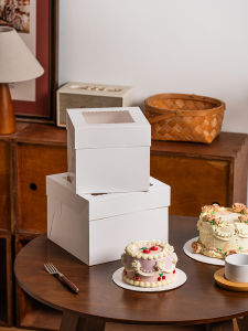 Transparent Window Cake Box with Base