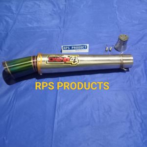 Silincer Tabung Knalpot Racing DAENG Bluemoon 50 MM Bonus DB Killer Stainless Berkualitas