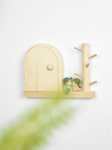 Nordic Style Solid Wood Switch Cover Home Decorative Wall Sticker Creative Log Switch Protective Cover Socket Cover