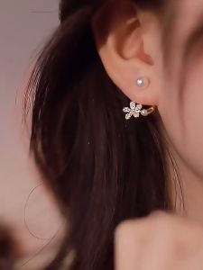 Earring S925 Silver Needle Flower Style Earing Subang Telinga [Ready Stock Malaysia]