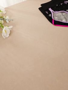 4 Chiếc Quần Lót Nữ Cạp Cao Thanh Lịch Màu Trơn Viền Tương Phản Chất Liệu Polyester Pha Thoải Mái Giặt Máy Được Chất Liệu Dệt Kim