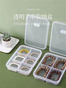 Multi-compartment Transparent Plastic Organizer with Lid