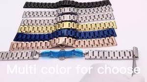 Dây Đeo Đồng Hồ Bằng Thép Không Gỉ Có Đầu Cong Rộng 16-24mm Tương Thích Với Dây Đeo Đồng Hồ Có Khóa Cài Dành Cho Đồng Hồ Truyền Thống