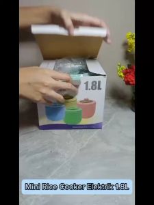 Mini Rice Cooker Elektrik 0.95L Penanak Nasi Portable Pot Panci Listrik Touch Control / Cocok Untuk Memasak Soup Bubur HotPot Anti lengket Serbaguna - FR GALLERY