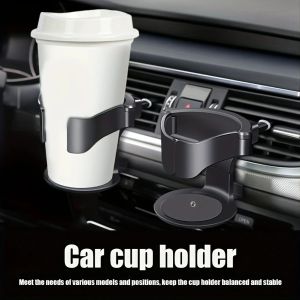 Car Cup Holder Air Vent Outlet Drink Coffee Bottle Holder Can Mounts Holders Beverage Mount Stand Universal Accessories