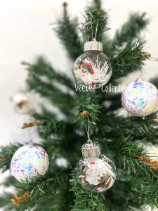 Bola natal 6cm isi 16pc 390 392/ hiasan pohon natal/ mainan natal/christmas ornament/ dekorasi natal