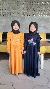 Gamis Anak Moana Hooneybee Mix Warna Size 2-10 Tahun
