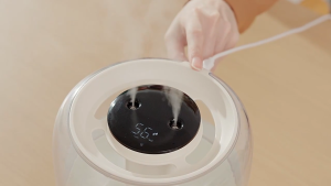 3.8L Digital Display Air Humidifier For Room Purifier Double Nano Mist Mute Diffuser Humidifier 7 LED Color Night Lights Air Purifier With Humidifier For Room
