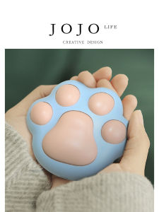 Portable Mini Cat Paw Hand Warmer USB Charging Cute Pink Girl Heart Daily Gift for Women Warmth Patch Home Use Essentials