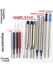 Smooth Writing Metal Carbon Core Ballpoint Pen Refill for Business Use DAKA Brand 0.5mm Tip Neutral Pen Core Quick Dry