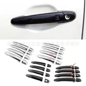 Suitable for Toyota Noah NOAH VOXY 60 70 75 Tie Handle Door Outer Handle Carbon Fiber Pattern Black Decoration