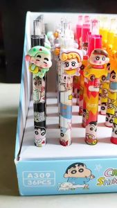 PULPEN TINTA HITAM CRAYON SINCHAN | PULPEN SINCHAN | CRAYON SINCHAN | PEN TINTA HITAM | PULPEN CETEK SINCHAN | CAPYBARA | LABUBU | KUROMI | CINAMORROL | POMPOMPURIN | MELODY | POCACCO