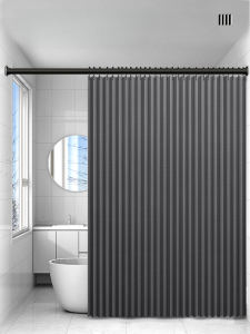 Waterproof Bathroom Shower Curtain Set Foldable Dry Wet Separation Mildew Resistant Invisible Partition Blind for Toilets And Bathrooms