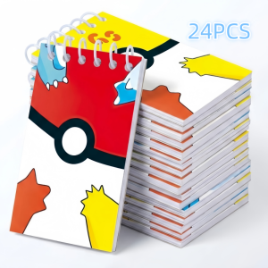 Bandai | 12/24PCS Pokémon Series Notepads. Suitable for School and Office Notes. Back-to-School Stationery Gift.