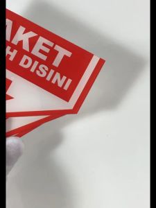 Paket Taruh Di Sini Plakat Akrilik Timbul | Sign Board Akrilik