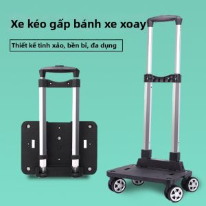 MLZH | Aluminum Folding Trolley With Swivel Wheels For Backpacks