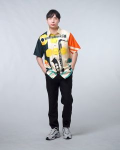 Kemeja Pria Santai Motif Music Vibes Jazz Printing Tangan Pendek Keren SK - 6