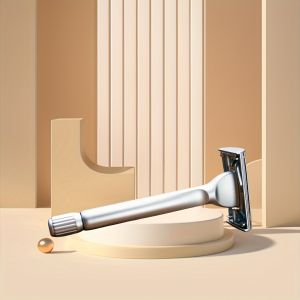 Dao Cạo An Toàn Hai Lưỡi Bằng Thép Không Gỉ Butterfly Dùng Cho Cạo Ướt - Bao Gồm 10 Lưỡi Dao Platinum - Chất Lượng Chuyên Nghiệp Dành Cho Nam & Nữ