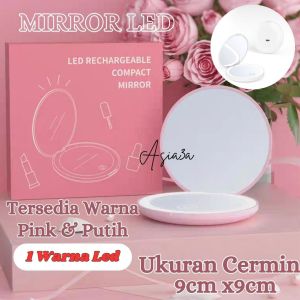 Kaca led lipat minicermin saku lipat cermin led mirror