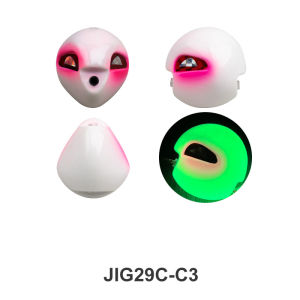 TEASER J29c New Flame Moon Alien Luminous UV Slow Shake Iron Plate Bait for Snapper Cod Sea Bass and Bearded Angler Boat Fish