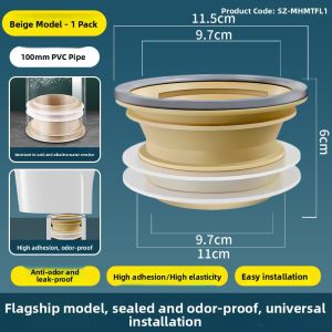 YEMO | Anti-Odor Thickened Toilet Flange Seal Ring