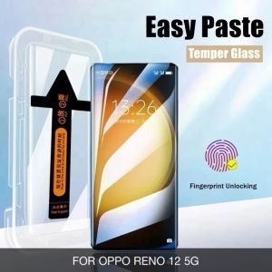 superfit tempered glass Oppo Reno 12F 4G/5G Reno 12 5G Reno 12 pro 5G bahan kaca lengkung easy install