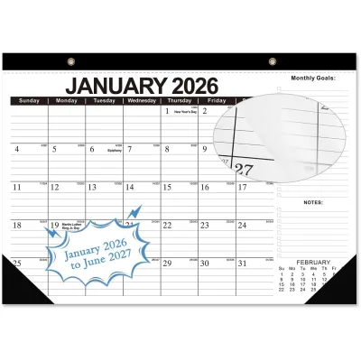 2025 Lịch Bàn-Thời gian tốt nhất July 2024 - December 2025 bàn làm việc/lịch treo tường lớn 2025 với danh sách việc cần làm giấy dày với đồ che góc cạnh an toàn để lập kế hoạch và tổ chức với việc sử dụng cho nhà hoặc văn phòng
