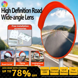 60/80/100CM Outdoor Indoor Traffic Wide-Angle Mirror Road Wide-Angle Mirror Convex Spherical Mirror Corner Curved Mirror Concave-Convex High-Speed Wide-Angle Mirror Blind Spot Mirrors