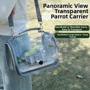 DIJIE | Translucent Carrying Pet Bird Cage Portable Handbag
