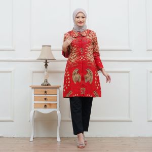 batik tunik berlapis full furing trikot   S. M. L. XL. XXL. 3L.4L