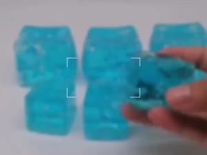 Blue Ice Cubes With Snowflake Patterns For Sculpting Fun. Squeeze To Relax. Palm-Filling Comfort.