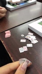 Mini Playing Poker Fun Cards Student Stress Relieving Board Games Small Toys Casual Fingertip Playing Poker Easy To Carry