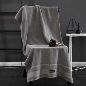 Jiaxun | Men Home High Quality Plain Color Bath Towel Cotton