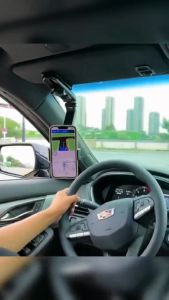 Sun Visor Car Phone Holder 1080° Upgrade Rotate Stand Phone Clip for Car Rearview Mirror Phone Car GPS Bracket