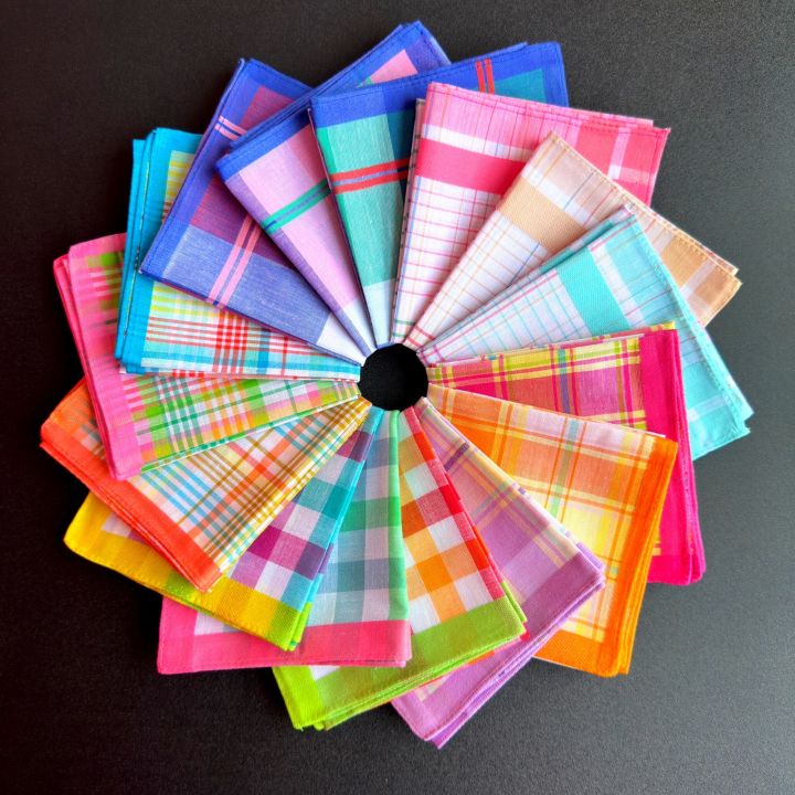 1pc/3pcs/6pcs/12pcs%20Handkerchiefs%20Cotton%20Handkerchiefs%20for%20Women%20Ladies%20Girls%20Baby%20Panyo%20Makapal%20Cotton%20for%20Babies%20kids%20-%20Image%202