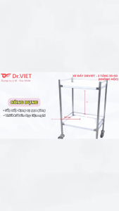 XE ĐẨY DRVIET – 2 TẦNG 35×50 (KHÔNG HỘC) - HỖ TRỢ SẮP XẾP & VẬN CHUYỂN DỤNG CỤ Y TẾ