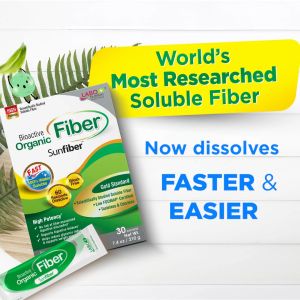 LABO Nutrition Bioactive Organic Fiber Bloat-free Sunfiber for Digestion Bowel Regularity Gut Health Weight Slimming Diarrhea and Constipation No Bloating or Gas • Made in Singapore •  30 Sachets