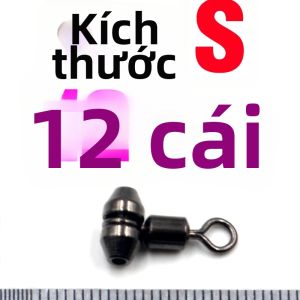 12 Cái Xoay 360 Độ Khớp Nối Chữ Thập Chịu Lực Cao Vòng Bi 3 Chiều Phụ Kiện Câu Cá Nước Mặn Chất Liệu Hợp Kim Đồng Thau Kích Thước S/M/L