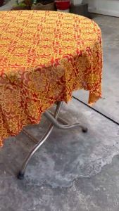 Khăn bàn gấm thun họa tiết caro