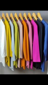 Kaos Spandek Wanita O Neck Lengan Panjang Rayon Melar